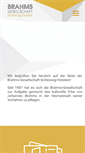 Mobile Screenshot of brahms-sh.de